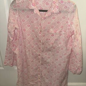 Julia Amory Husband Shirt size small pink women’s